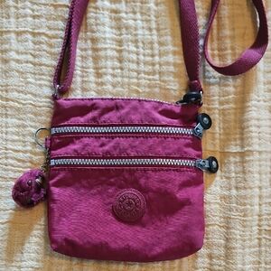 Kipling Crossbody Bag with Adjustable Strap and Signature Charm